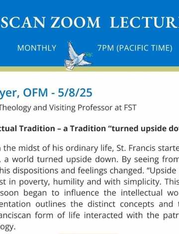 The Franciscan Intellectual Tradition: Upside Down
